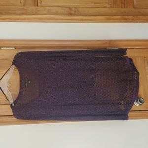 Rock & Republic Burgundy/Purple Top - Size Large